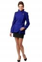 Женское пальто из текстиля с капюшоном 8000881