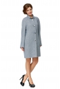 Женское пальто из текстиля с воротником 8000960