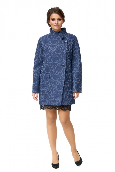 Женское пальто из текстиля с воротником 8001058