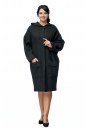 Женское пальто из текстиля с капюшоном 8001060