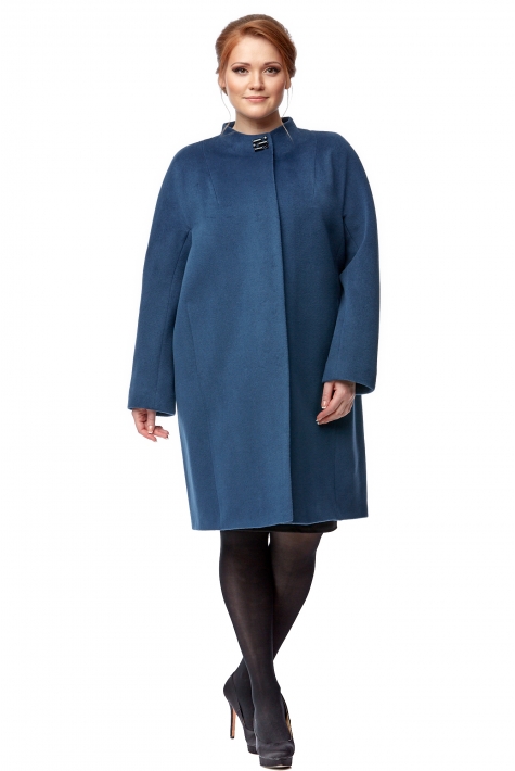 Женское пальто из текстиля с воротником 8001783