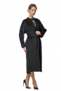 Женское пальто из текстиля без воротника 8002297