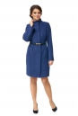 Женское пальто из текстиля с воротником 8002375