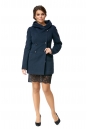 Женское пальто из текстиля с капюшоном 8002382