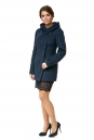 Женское пальто из текстиля с капюшоном 8002382-2