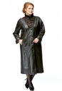 Женское кожаное пальто из натуральной кожи с воротником, отделка норка 8002421