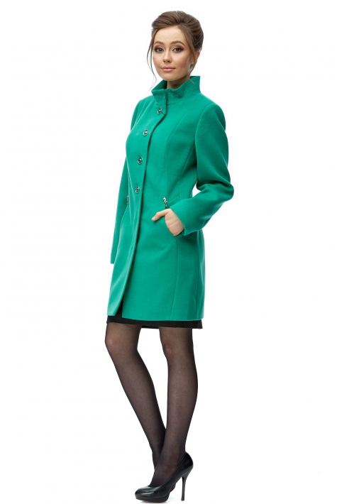Женское пальто из текстиля с воротником 8002485