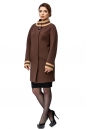 Женское пальто из текстиля с воротником 8002507-2