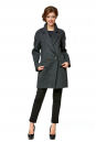 Женское пальто из текстиля с воротником 8002676