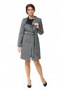 Женское пальто из текстиля с воротником 8009933