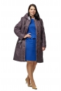 Женское пальто из текстиля с капюшоном 8009953-2