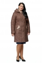 Женское пальто из текстиля с капюшоном 8009967