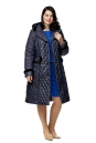 Женское пальто из текстиля с капюшоном, отделка норка 8010038