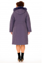 Женское пальто из текстиля с капюшоном, отделка песец 8010202-3