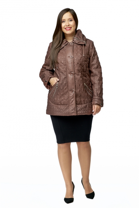 Куртка женская из текстиля с капюшоном 8010228