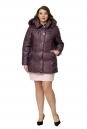 Куртка женская из текстиля с капюшоном, отделка песец 8010534-2