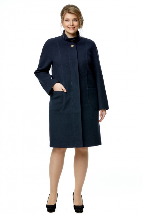 Женское пальто из текстиля с воротником 8011952