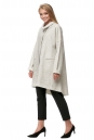 Женское пальто из текстиля с воротником 8012203