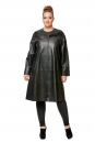 Женское кожаное пальто из натуральной кожи без воротника 8012350