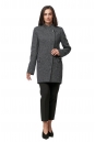 Женское пальто из текстиля с воротником 8012572