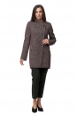 Женское пальто из текстиля с воротником 8012573