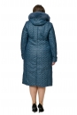 Женское пальто из текстиля с капюшоном, отделка песец 8012665-3