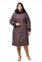 Женское пальто из текстиля с капюшоном, отделка кролик 8012667-2