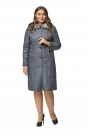 Женское пальто из текстиля с капюшоном, отделка искусственный мех 8012692
