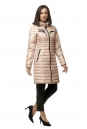 Женское пальто из текстиля с капюшоном 8012716-2