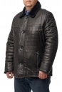 Мужская кожаная куртка из натуральной кожи с воротником, отделка овчина 8014431-2