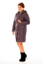 Женское пальто из текстиля с капюшоном 8015920-2