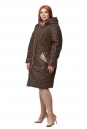 Женское пальто из текстиля с капюшоном 8016724