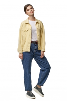 Куртка женская джинсовая с воротником