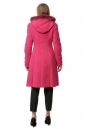 Женское пальто из текстиля с капюшоном, отделка песец 8017966-3