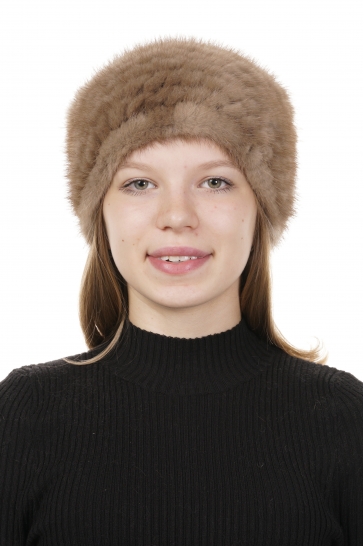 Шапка женская из норки