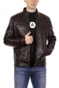Мужская кожаная куртка из эко-кожи с воротником 8018365-6