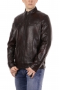 Мужская кожаная куртка из эко-кожи с воротником 8018366-2