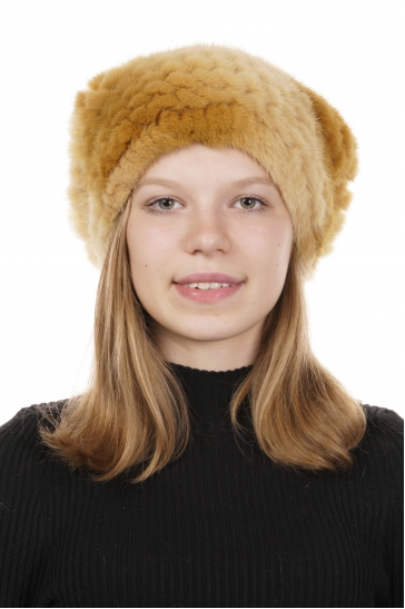 Шапка женская из норки