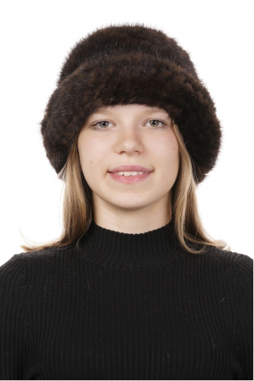 Шапка женская из норки