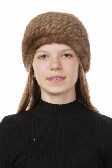 Шапка женская из норки