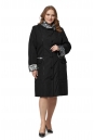 Женское пальто из текстиля с капюшоном 8019911-2