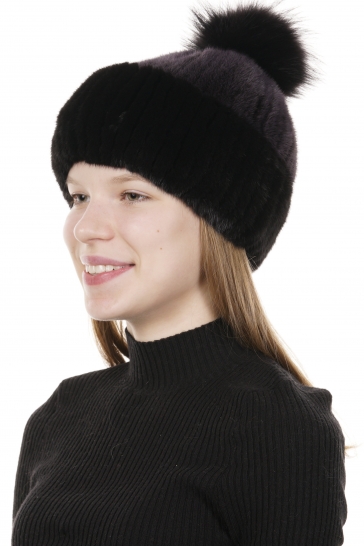 Шапка женская из норки