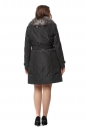Женское пальто из текстиля с воротником, отделка лиса 8020917-2
