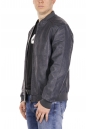 Мужская кожаная куртка из эко-кожи с воротником 8021857-9
