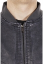 Мужская кожаная куртка из эко-кожи с воротником 8021857-13