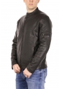 Мужская кожаная куртка из эко-кожи с воротником 8021863-10
