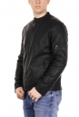 Мужская кожаная куртка из эко-кожи с воротником 8021864-12