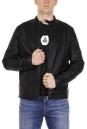Мужская кожаная куртка из эко-кожи с воротником 8021864-14