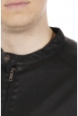 Мужская кожаная куртка из эко-кожи с воротником 8021864-17