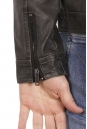 Мужская кожаная куртка из эко-кожи с воротником 8021874-6